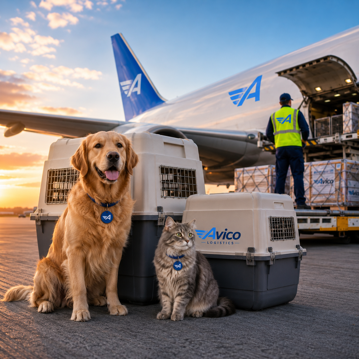 Live animal shipping and pet transport solutions by Avico Logistics.